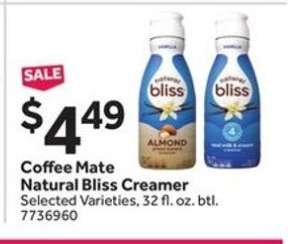 Coffee mate Natural Bliss Creamer