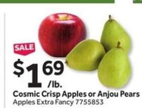 Cosmic Crisp Apples or Anjou Pears