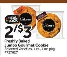 Freshly Baked Jumbo Gourmet Cookie