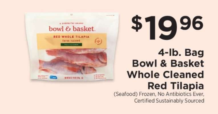 Bowl & Basket Whole Cleaned Red Tilapia