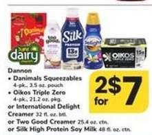 Dannon, Oikos, International Delight, Two Good, Silk