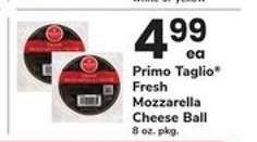 Primo Taglio Fresh Mozzarella Cheese Ball