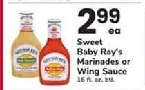 Sweet Baby Ray's Marinades or Wing Sauce