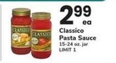 Classico Pasta Sauce