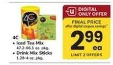 4C Iced Tea Mix / Drink Mix Sticks