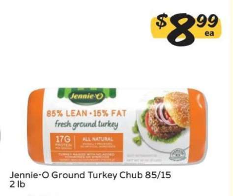 Jennie-O Ground Turkey Chub 85/15