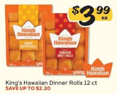 King's Hawaiian Dinner Rolls 12 ct