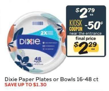 Dixie Paper Plates or Bowls
