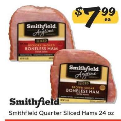 Smithfield Quarter Sliced Hams