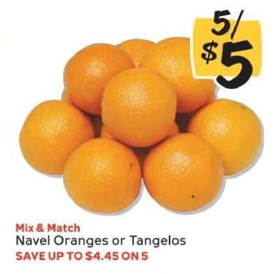 Navel Oranges or Tangelos