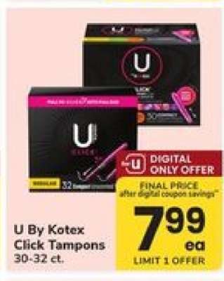 U by Kotex Click Tampons*