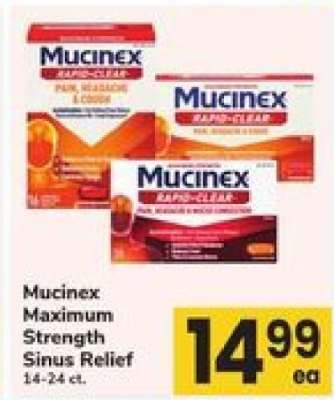 Mucinex Maximum Strength Sinus Relief