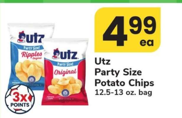 Utz Party Size Potato Chips