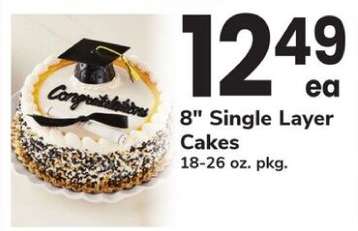8" Single Layer Cakes