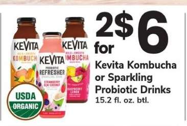 Kevita Kombucha or Sparkling Probiotic Drinks