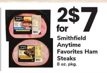 Smithfield Anytime Favorites Ham Steaks