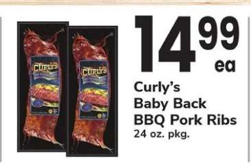 Curly’s Baby Back BBQ Pork Ribs