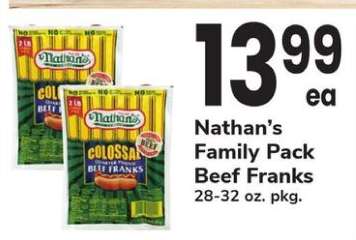 Nathan’s Family Pack Beef Franks