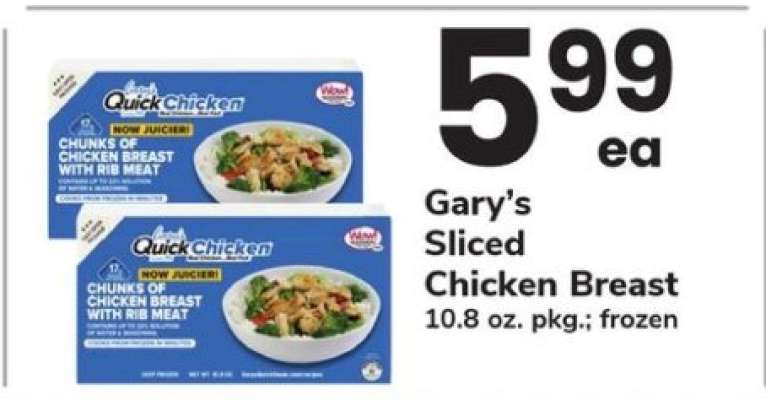 Gary’s Sliced Chicken Breast