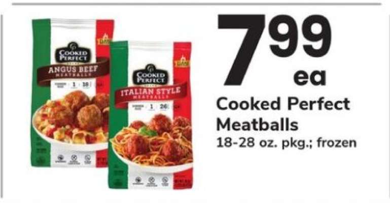 Cooked Perfect Meatballs