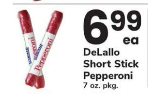 DELALLO SHORT STICK PEPPERONI