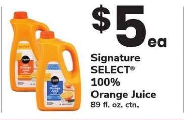 Signature SELECT 100% Orange Juice
