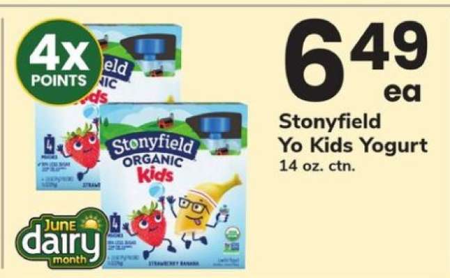 Stonyfield Yo Kids Yogurt