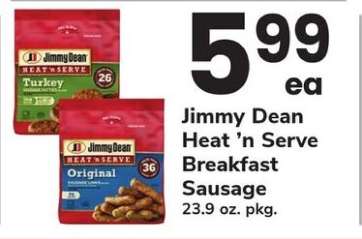 Jimmy Dean Heat'n Serve Breakfast Sausage