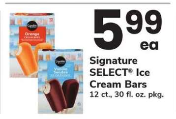 Signature SELECT Ice Cream Bars