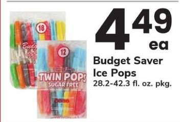 Budget Saver Ice Pops