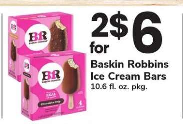 Baskin Robbins Ice Cream Bars