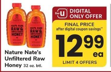 Nature Nate's Unfiltered Raw Honey