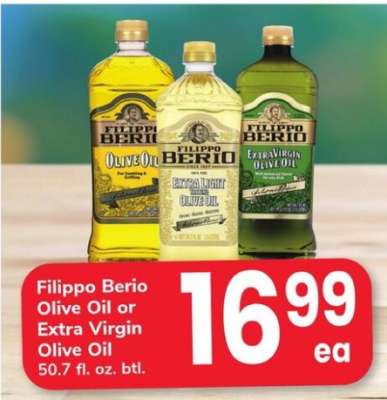 Filippo Berio Olive Oil or Extra Virgin Olive Oil