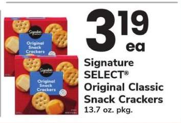 Signature SELECT Original Classic Snack Crackers