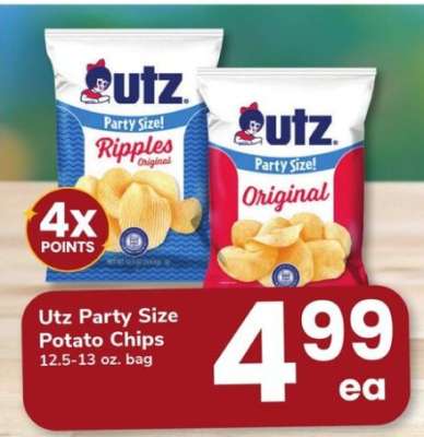 Utz Party Size Potato Chips