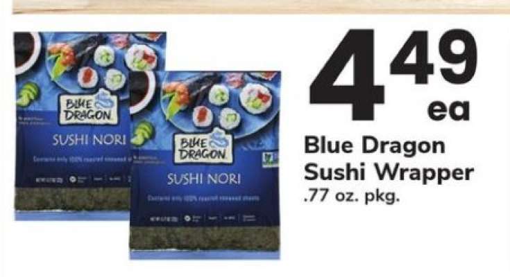 Blue Dragon Sushi Wrapper