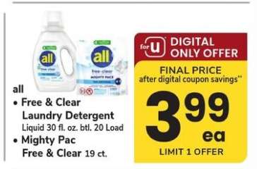 All Free & Clear Laundry Detergent