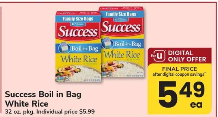 Success Boil in Bag White Rice