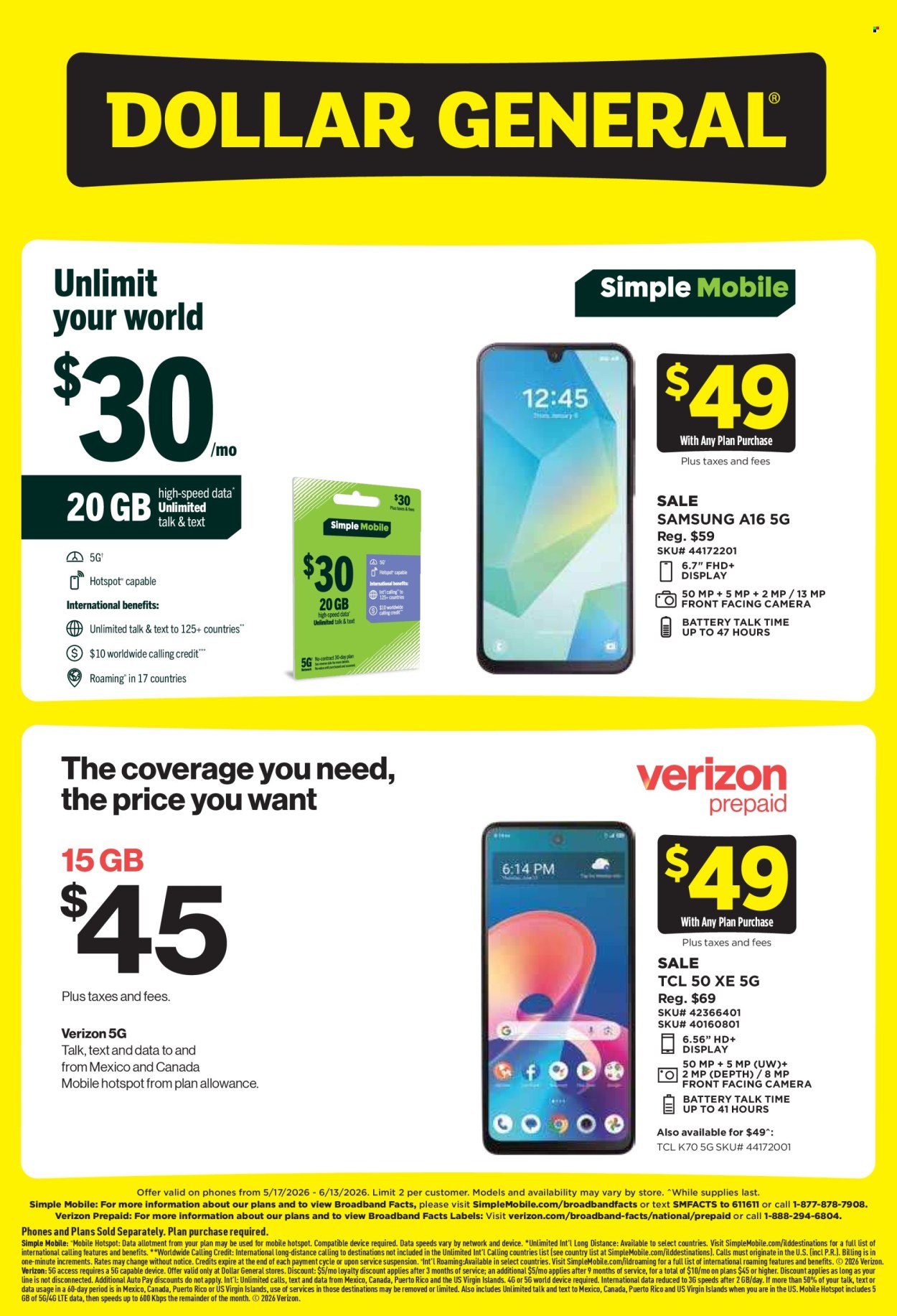 Dollar General ad - 05/17/2026 - 06/13/2026. Page 2