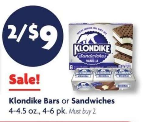 Klondike Bars or Sandwiches