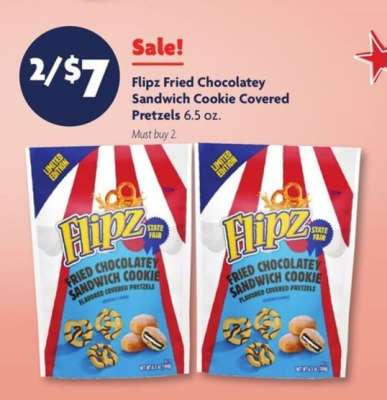 Flipz Fried Chocolatey Sandwich Cookie Covered Pretzels