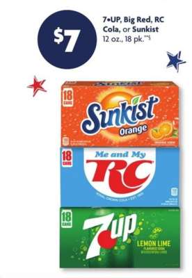 7•UP, Big Red, RC Cola, or Sunkist