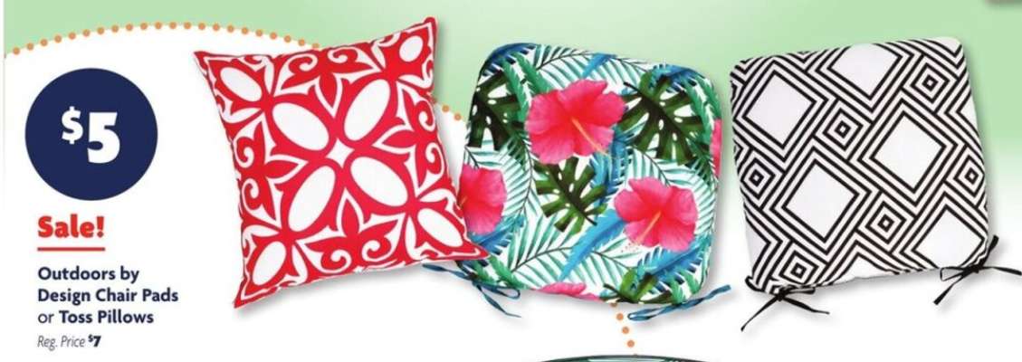 Outdoors by Design Chair Pads or Toss Pillows