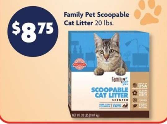 Family Pet Scoopable Cat Litter