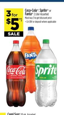 Coca-Cola®, Sprite® or Fanta®