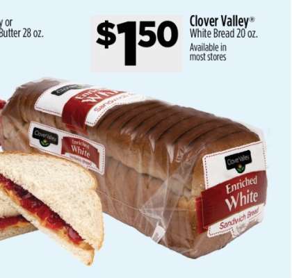 Clover Valley White Bread 20 oz.