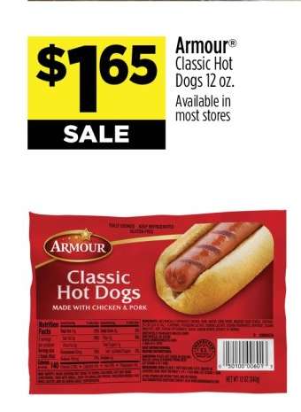 Armour Classic Hot Dogs