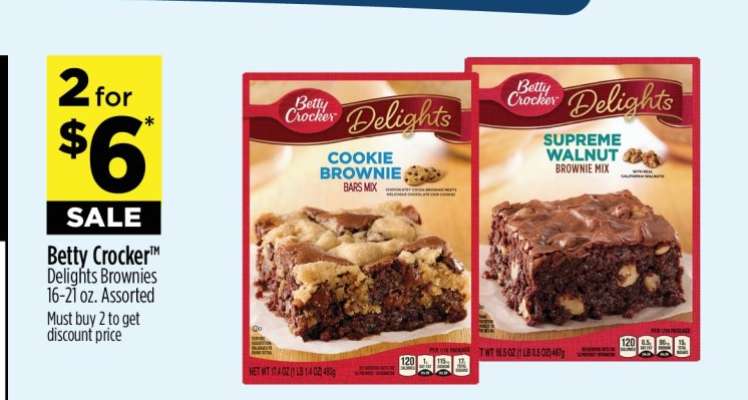 Betty Crocker Delights Brownies