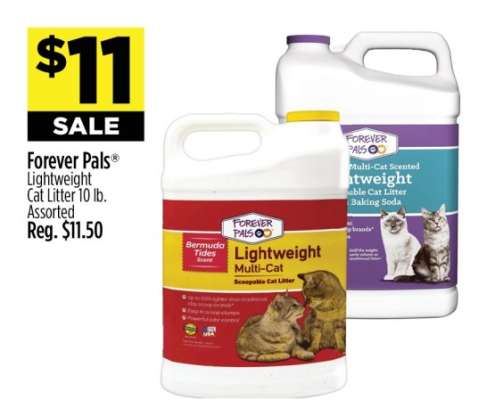 Forever Pals Lightweight Cat Litter 10 lb. Assorted