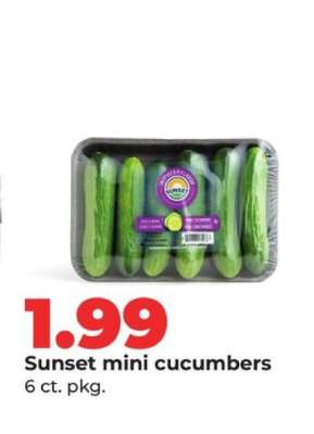 Sunset mini cucumbers
